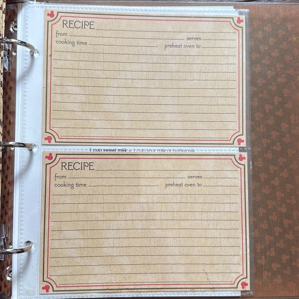 Disney Recipe Book with Red Ribbon - Picture 7 of 8